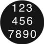 Rosco Pattern 8058 - Helvetica Number